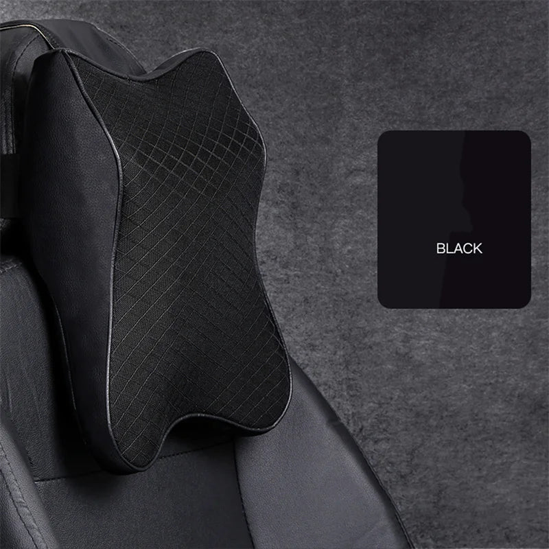 Car Neck Cushion Car Seat Neck Pillow Headrest Cushion for Neck Back Pain Relief Lumbar Back Support Pillow for Car Office Chair